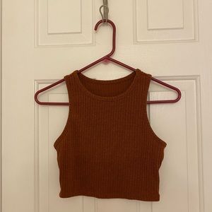 Burnt Orange SHEIN Crop Top - Size Small
